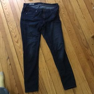AG super skinny dark wash jeans